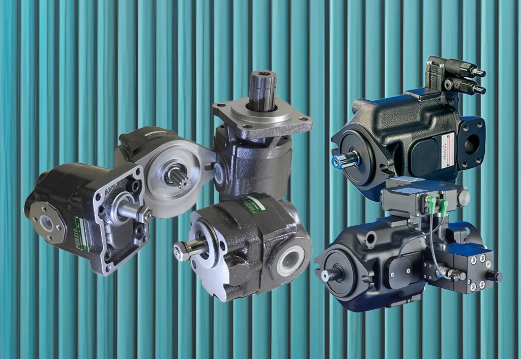 Hyrdaulic pumps gear and piston